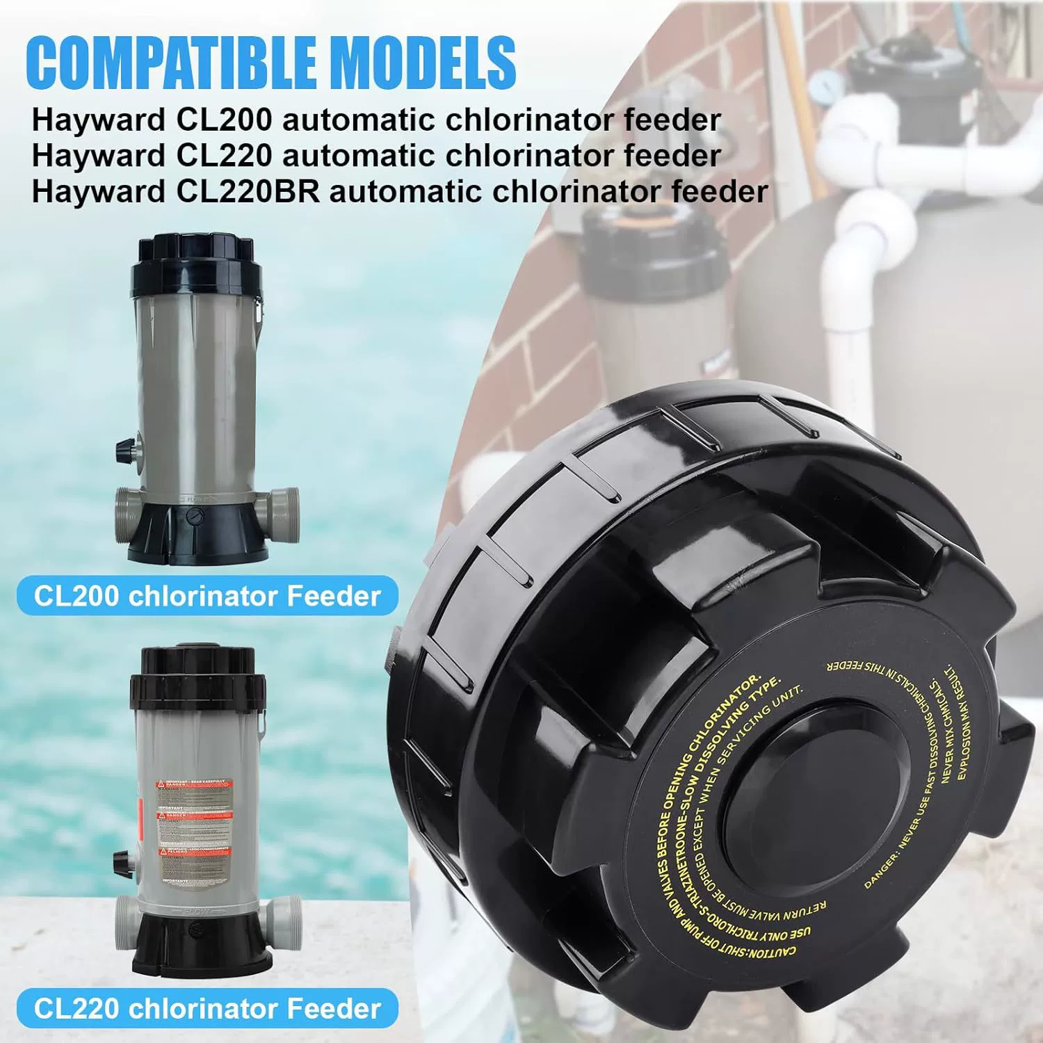 Hayward плавательный бассейн CL-100/200 автоматическая дозированная крышка Дезинфицирующее устройство для дезинфекции хлорид оборудование для очистки воды