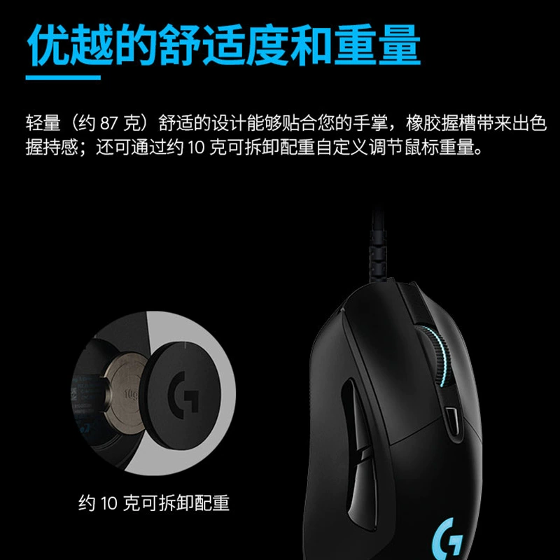 Logitech, мышь, противовес для программирования, для ноутбука, модель G403