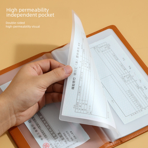 Certificate Collection Book Bank Time Deposit Certificate Receipt Organizer Check Holder Certificate Book Bill Sorting Book