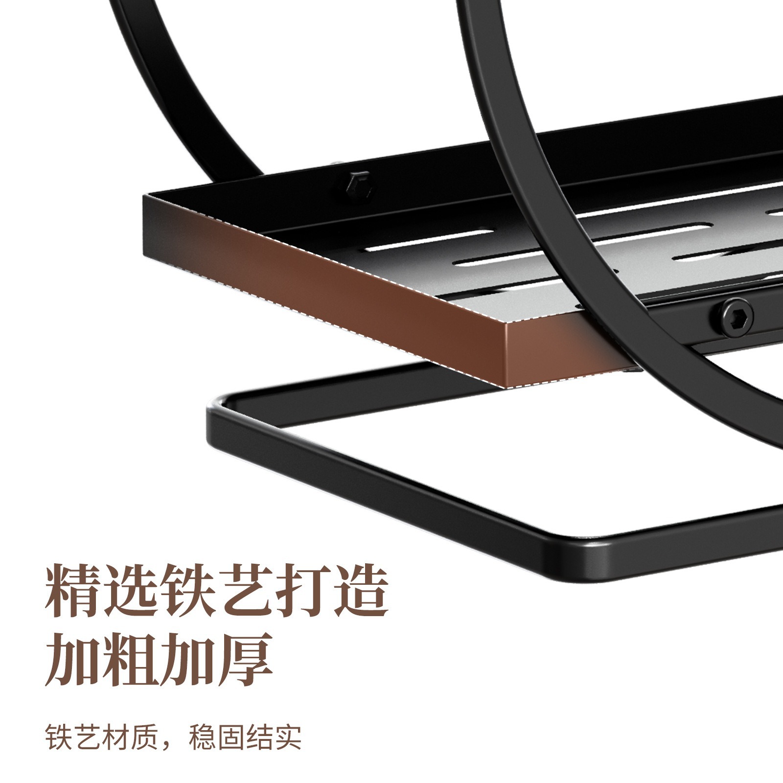 Estante de almacenamiento de la parte superior Estante de almacenamiento de la mesa de baño Estante de almacenamiento de cosméticos Caja de almacenamiento de cocina Estante de condimento de gran capacidad