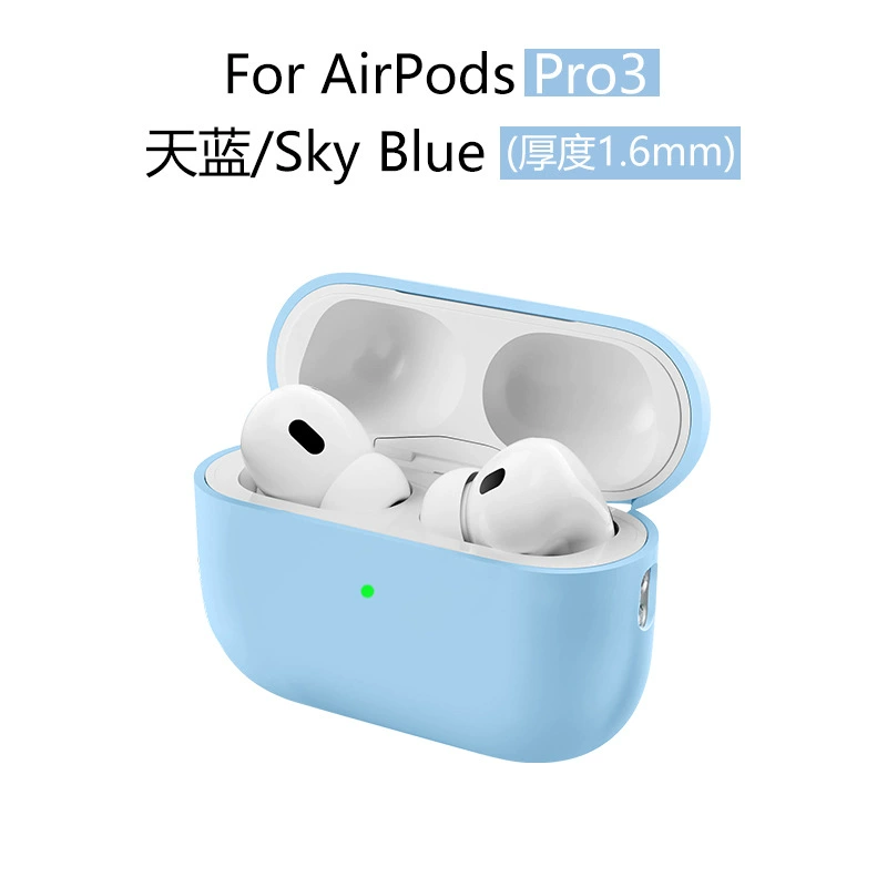 Чехол для наушников 2025 года совместим с AirPods Pro 3, силиконовый защитный чехол для наушников Apple AirPods Pro 3