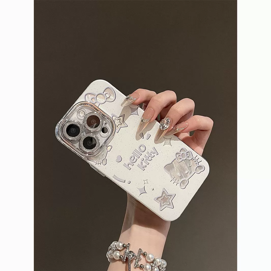 Hello Kitty, Apple, iPhone16, чехол совместимый с мультяшным дизайном, линза, iPhone13 Pro, 16promax