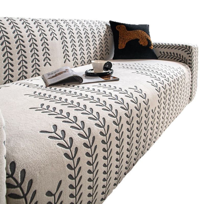 Sofá cubierta todo incluido anti-gato agarre cubierta elástica 2025 nuevo tipo de tela de cubierta recta cuatro estaciones de sofá universal