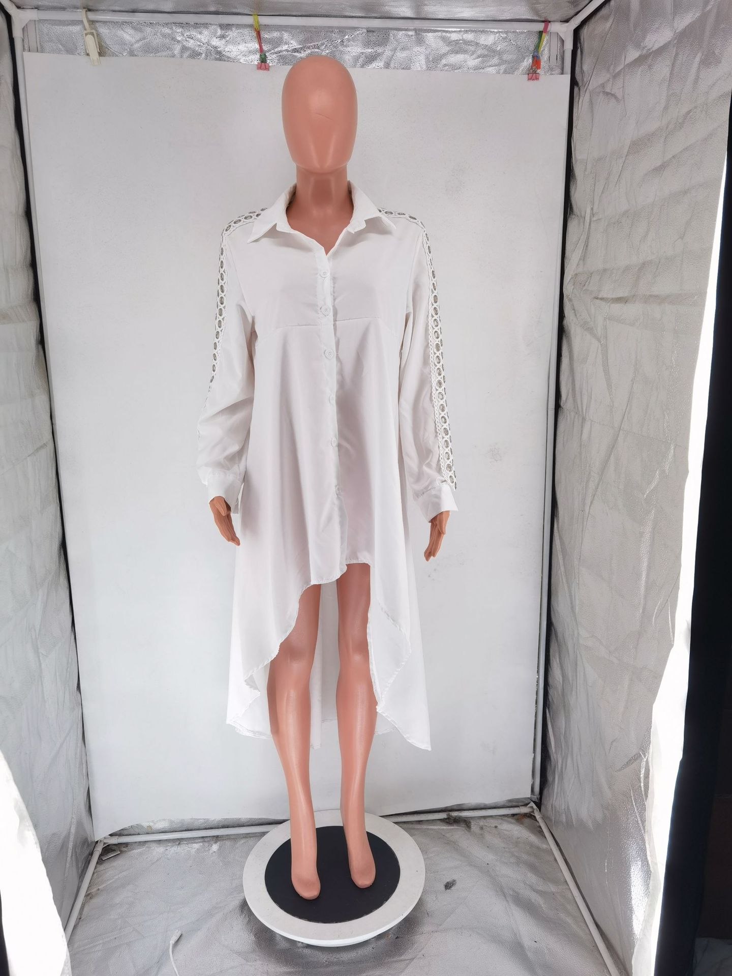 Women Clothing Plain Irregular Asymmetric Casual Loose Shirt 15 Women Clothing Plain Irregular Asymmetric Casual Loose Shirt
