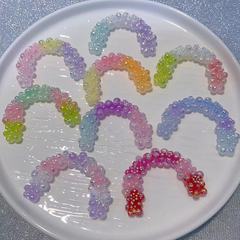 【三色爆闪气球拱门】卡52×42mm萤火虫夜光 手工DIY饰品-树脂