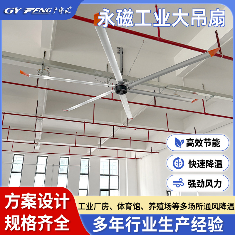跨境工业大吊扇7米3钢结构厂房车间变频工业大风扇大型工业吊扇