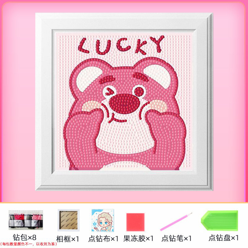 Nuevo dibujo de diamante infantil de labu diy pegatinas de diamante con marcos de fotos hechas a mano diy puzzle pegatinas de mampostería image 33