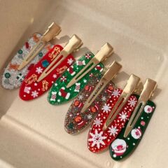 キャンデーのクリスマスの靴下のプレゼントのヘラジカの新商品の英語のアルファベットのクリスマスのクリップのヘアピン