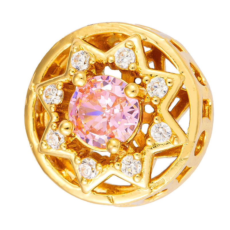 Antiguo método oro goteando aceite azul quemado colgante cuentas Dios de la riqueza atrapador de sueños flor cuentas de tambor accesorios de bricolaje joyería de transferencia