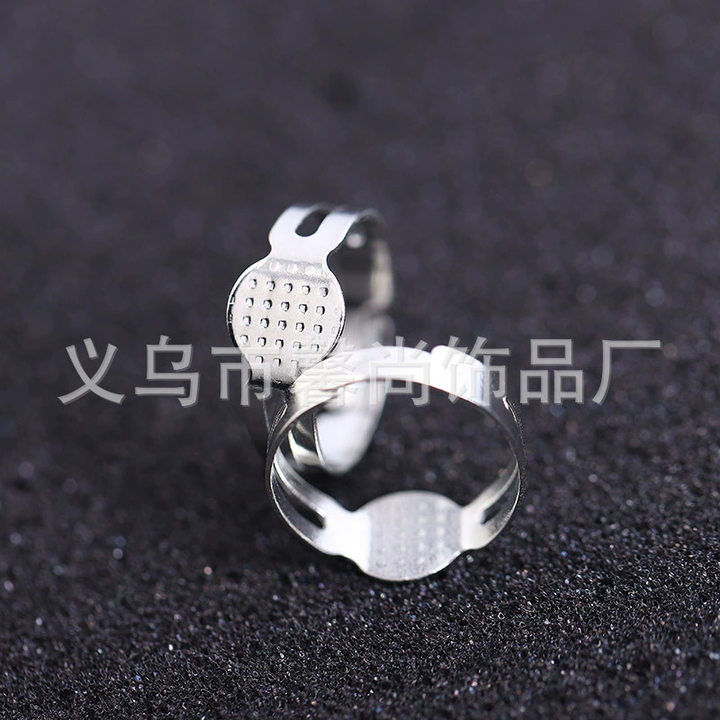 Специализируется на производстве детских кольцо аксессуары обшивка Белый K кольцо Металл DIY кольцо оптом