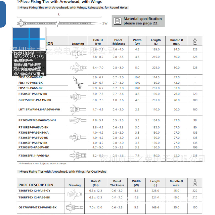 HELLERMANNTYTON������̫ͨ��ͷ1��ʽ�̶����� RT30SSF 115-00071