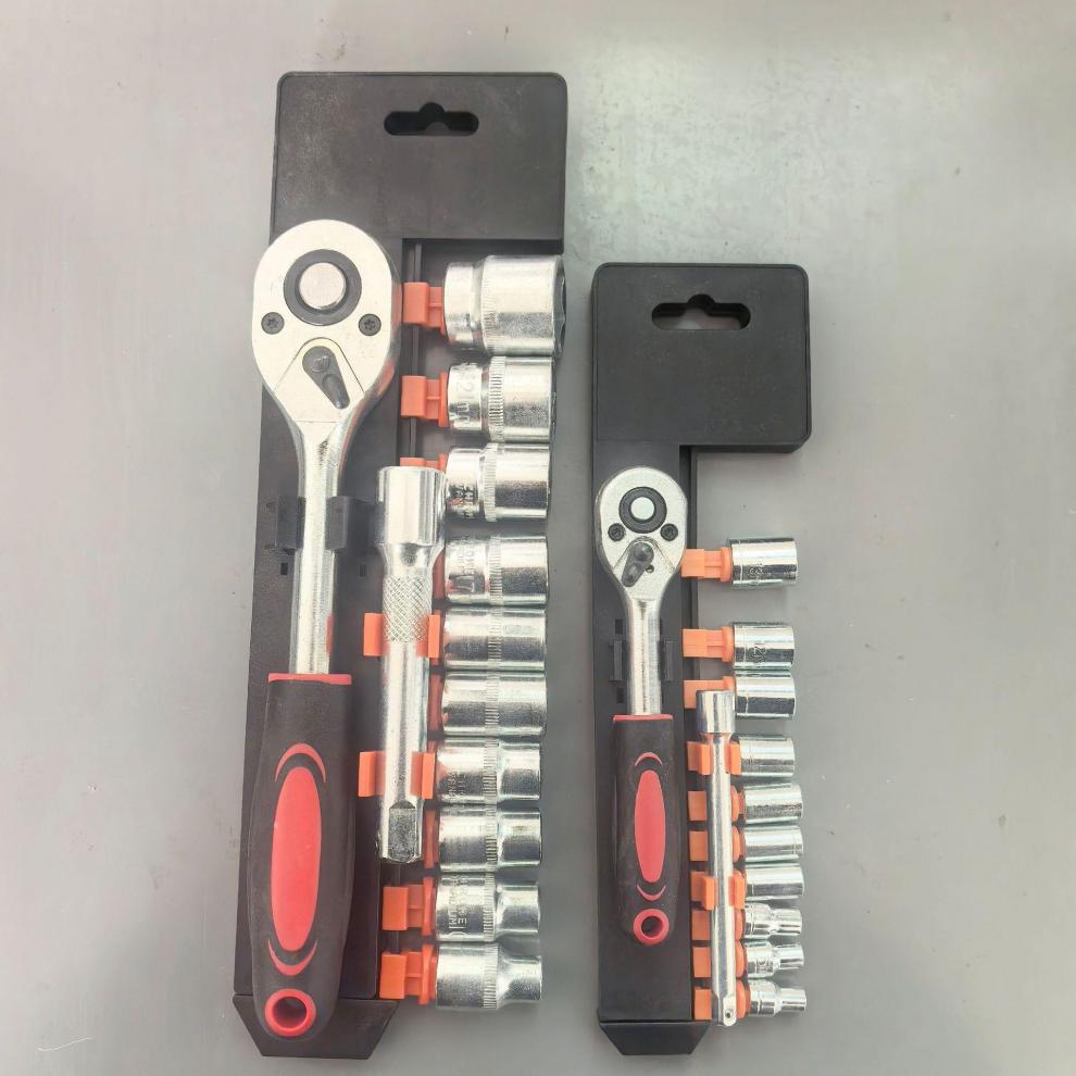 Large flywheel socket wrench, car repair tool, ratchet, household multifunctional quick repair toolbox, universal