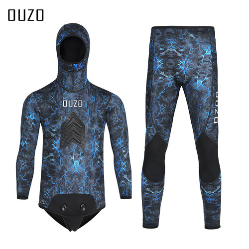 3.5mm diving suit, hunting suit, split wetsuit, CR fishing and hunting suit, men's cold-proof and warm winter swimsuit factory wholesale