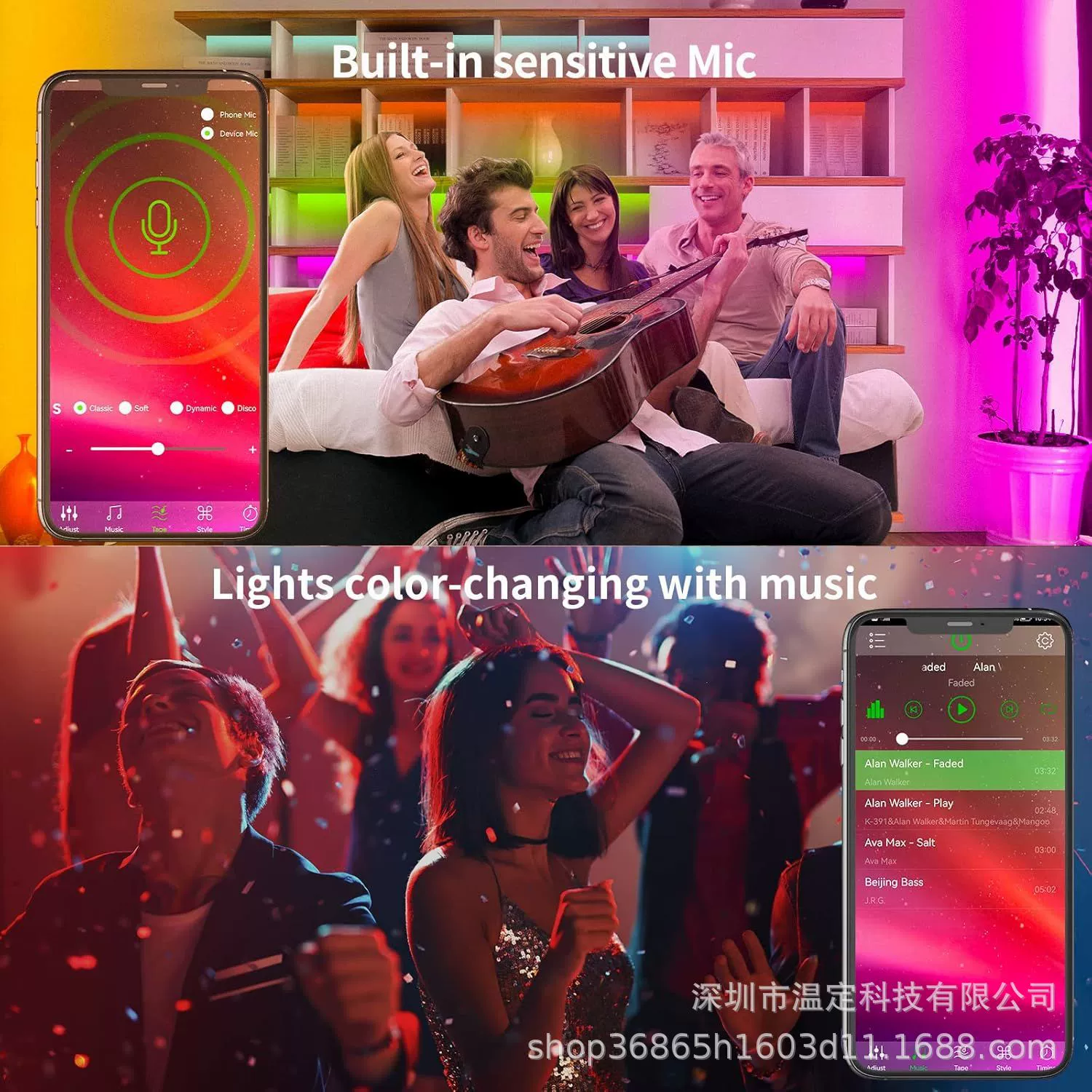 LED лампа, умные светильники для спальни, 24V
