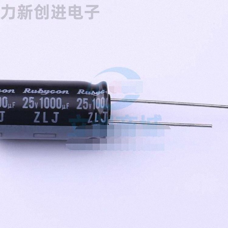 25ZLJ1000M10X20描述1000uF 25V电解电容器