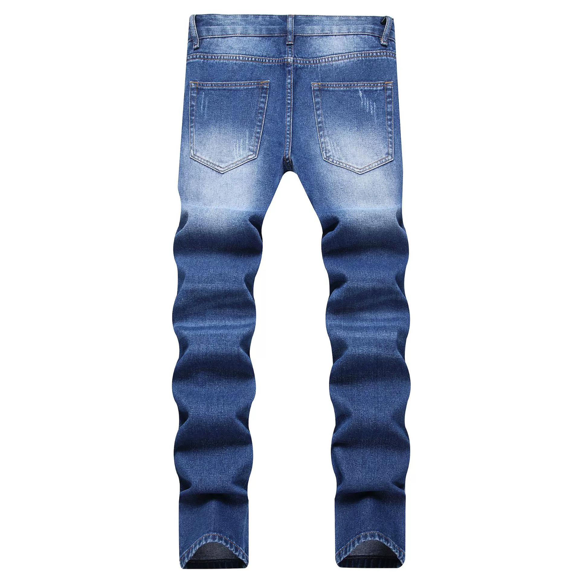 Classic blue denim demi-season jeans, Amazon, plus size