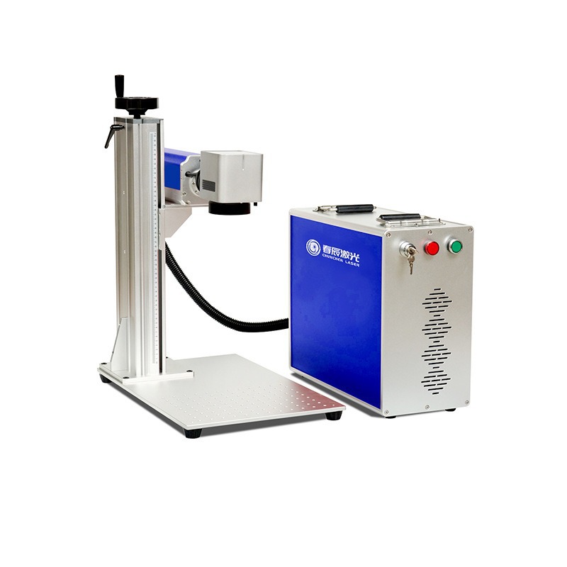 Máquina de marcado láser portátil dividida máquina de grabado láser de fibra de escritorio impresora de inyección de tinta de codificación de letras de metal