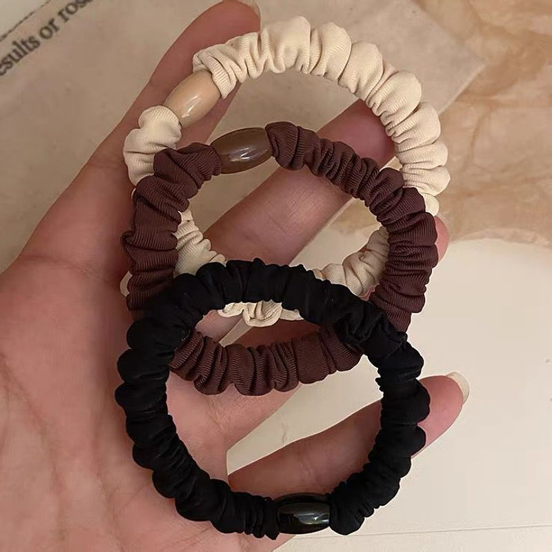 超柔布艺小肠发圈高级感韩版高弹力头绳高马尾不伤发扎头皮筋发绳|undefined