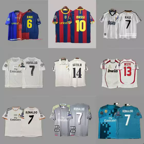 UCL Champions Soccer Jerseys Home Away AC Real Madrid Dortmund Barcelona Football Shirts