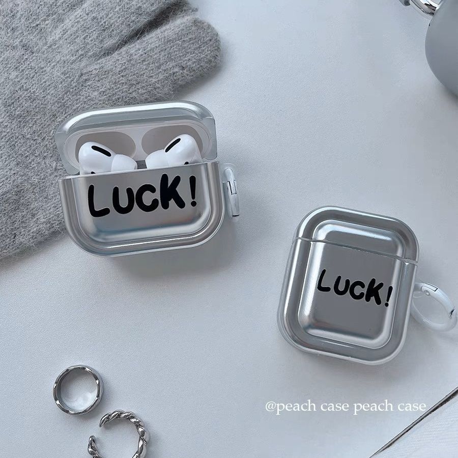 Platado simple ventLuck AirPods 4 generación cubierta de auriculares para Apple AirPods Pro3 cubierta