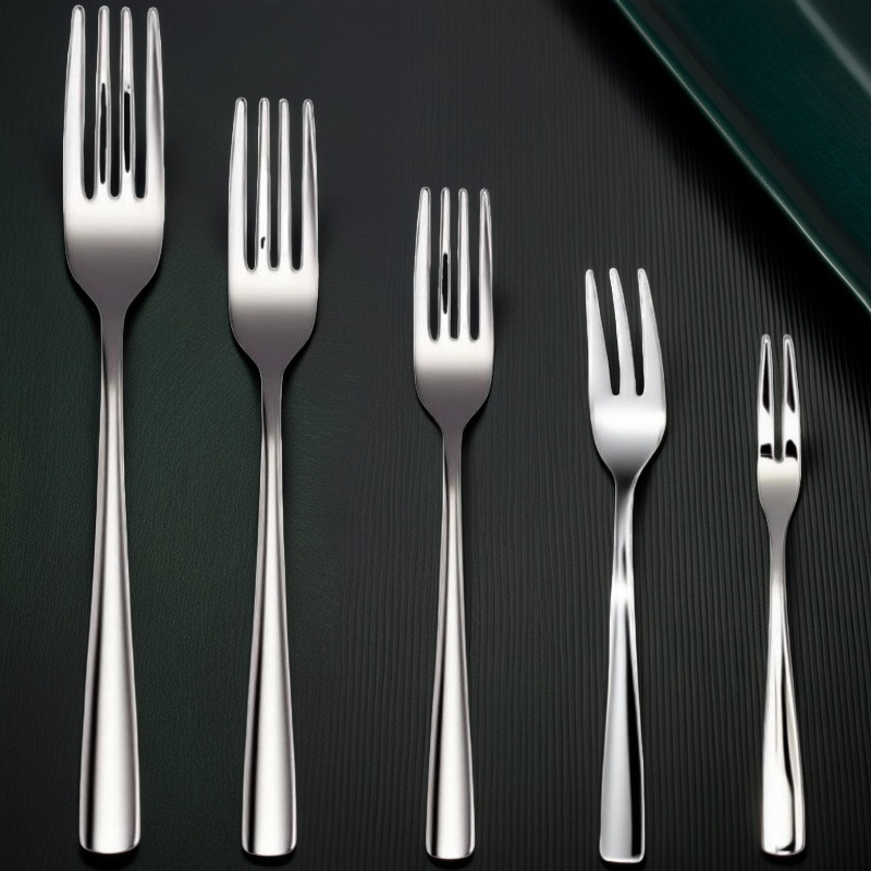 不锈钢西餐餐具水果叉牛排刀套装刀叉两件套家用牛排刀叉勺三件套