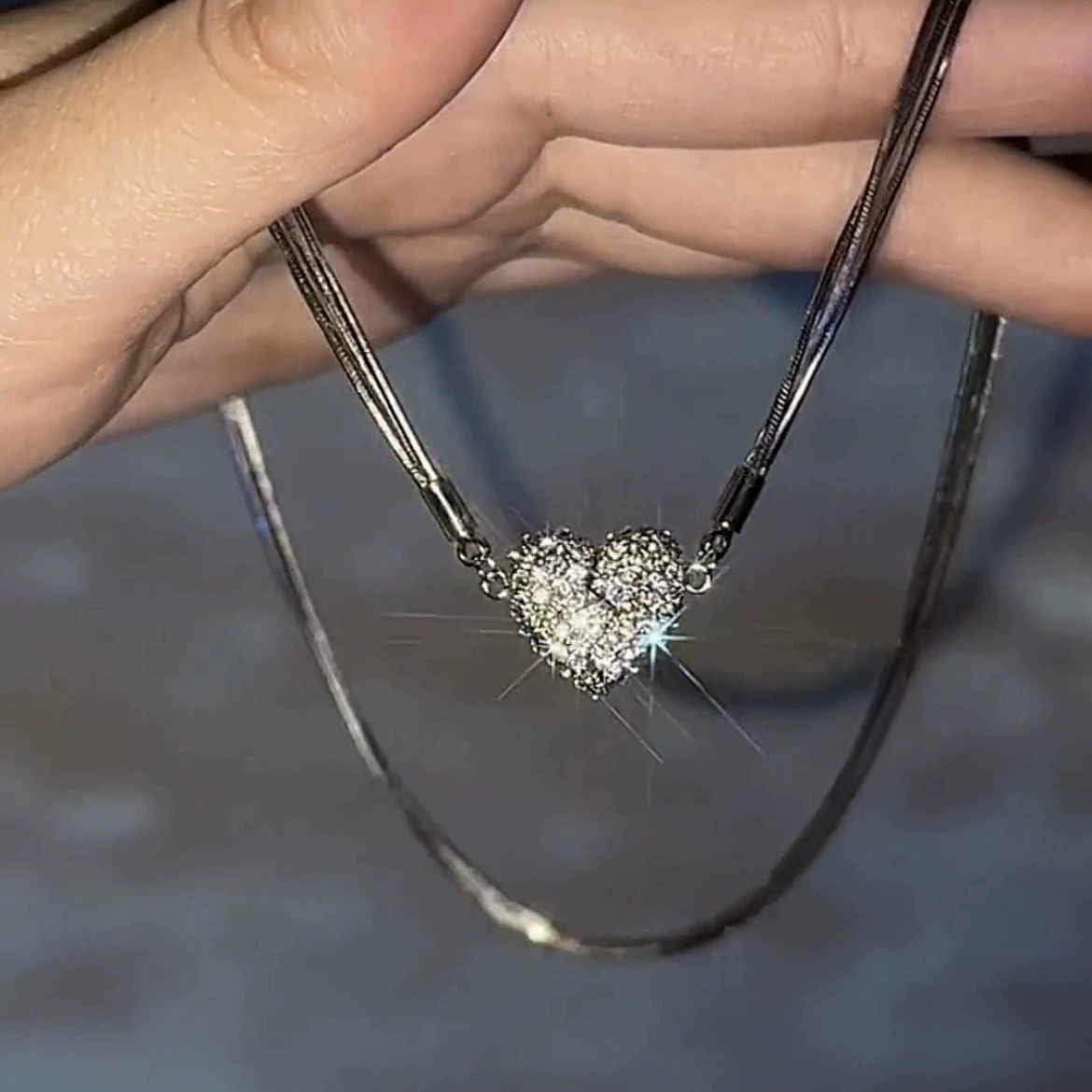 Трансграничный французский ретро любовный магнит ожерелье