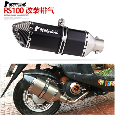 Exhaust pipe: pipe modification imitation carbon small