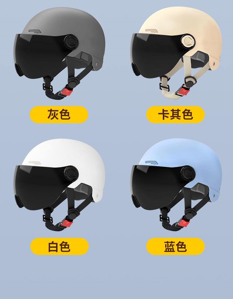 Four-Season Universal Ventilation New Certification 3C Safety Helmet Motorcycle Riding Electric Vehicle National Standard Summer Electric Vehicle Helmet for Men