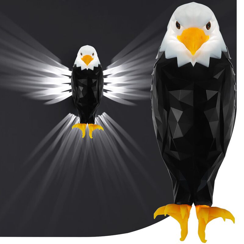 Cross-Border American Simulation Condor Night Light Wall Lamp with Remote Control Magnetic Wall-Mounted Eagle Lamp Bedroom Living Room Corridor