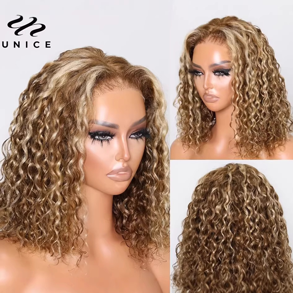 Peluca transfronteriza Cabeza de explosión Africana Marrón Dorado pequeño volumen de fibra química cubierta de la cabeza del cabello peluca cubierta de la cabeza de fibra química en stock