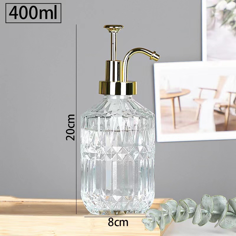 다이아몬드형 은색 펌프 유리