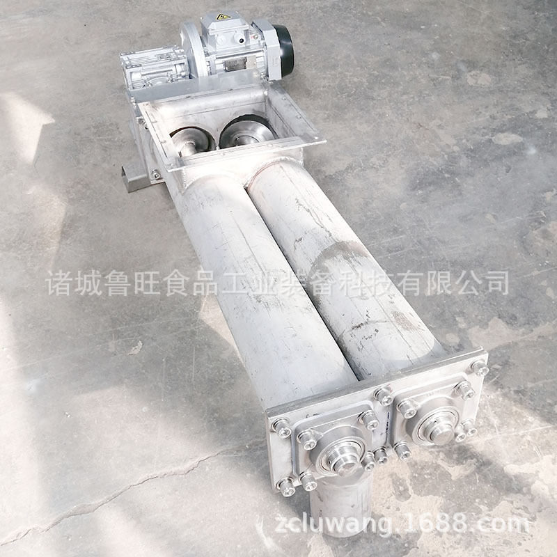 面粉螺旋输送机 物料输送设备 螺旋上料机 双绞笼螺旋加料机