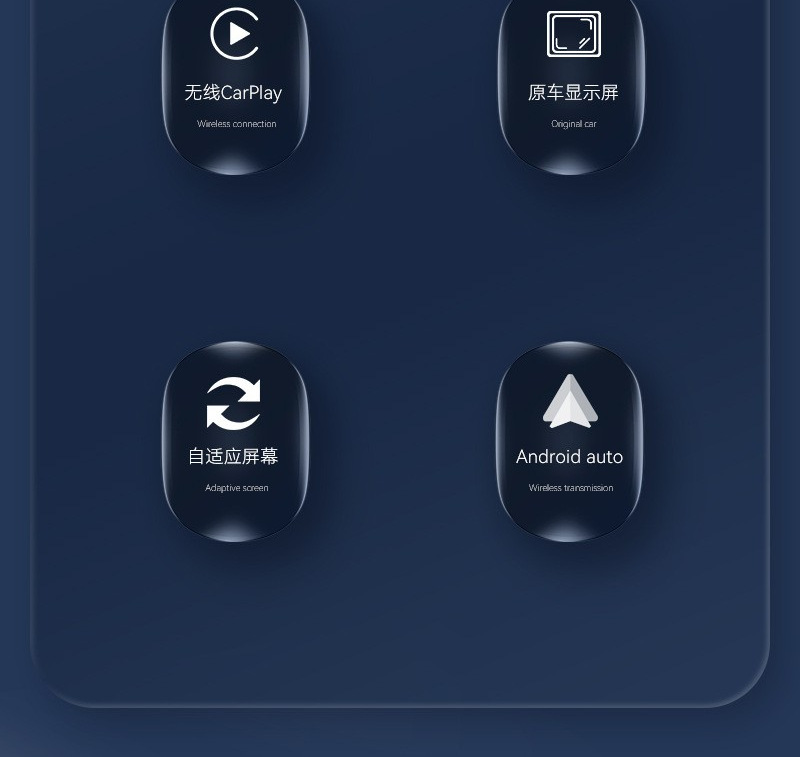 Carplay Wireless Apple Orange Car-Mounted 2-in-1 Car Navigation and Multimedia Connection Hiar Carplay Box