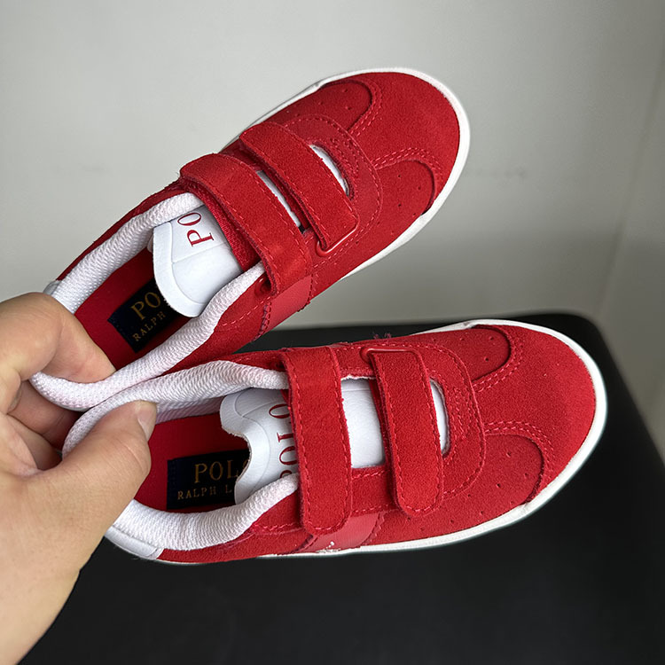 Foreign trade cowhide children's sneaker...