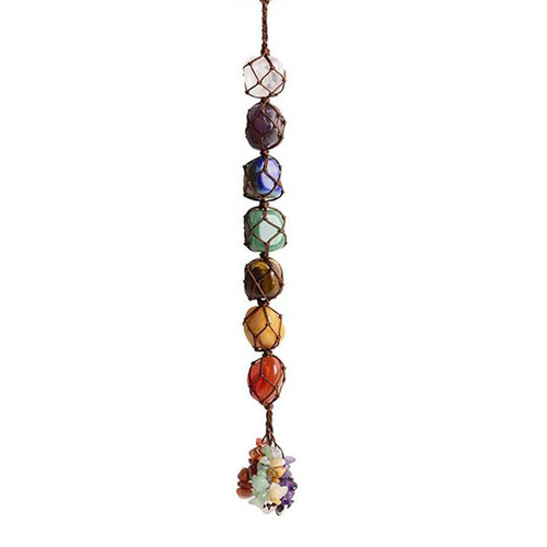 Natural irregular stone pendant heart-shaped crystal rough stone car pendant tree of life dream catcher pendant handmade