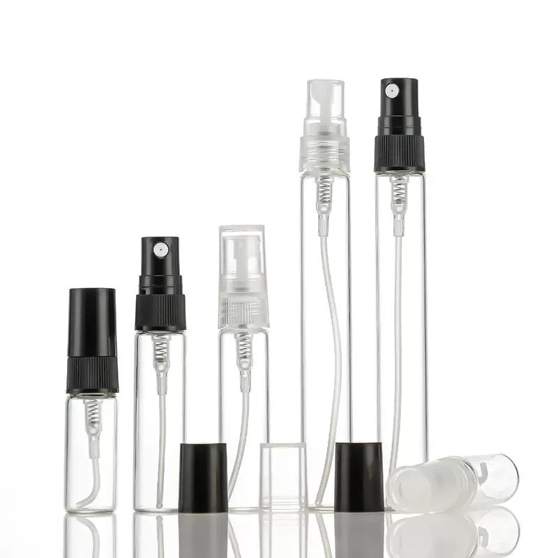 香水分装瓶小样3ml空瓶便携迷你透明拉管喷雾玻璃喷雾瓶5ml10毫升