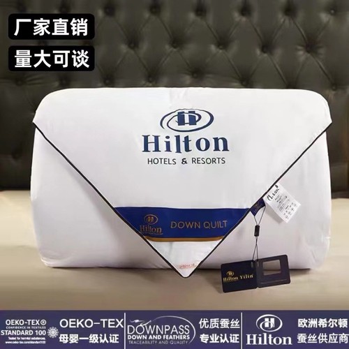 Hilton Hotel Silk Quilt Mulberry Silk Summer Quilt Air Conditioning Quilt Spring Autumn Quilt Warm Winter Quilt Core Gift Wholesale