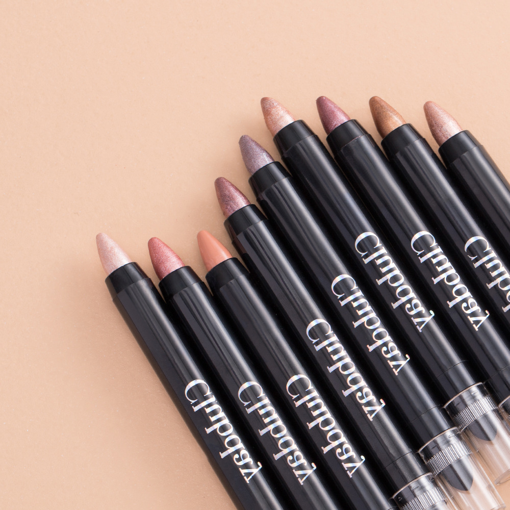 Clubday Cross-border Double-headed Pearlescent Eyeshadow Stick, long-lasting waterproof, lazy eye makeup brightening, high-gloss, under-eye Eyeshadow pen undefined