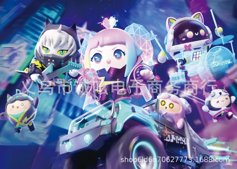 1000 piezas adultos descompresión papel educativo para niños caja grande rompecabezas fábrica de juguetes Internet celebridad puesto noche nuevo con versión Goma