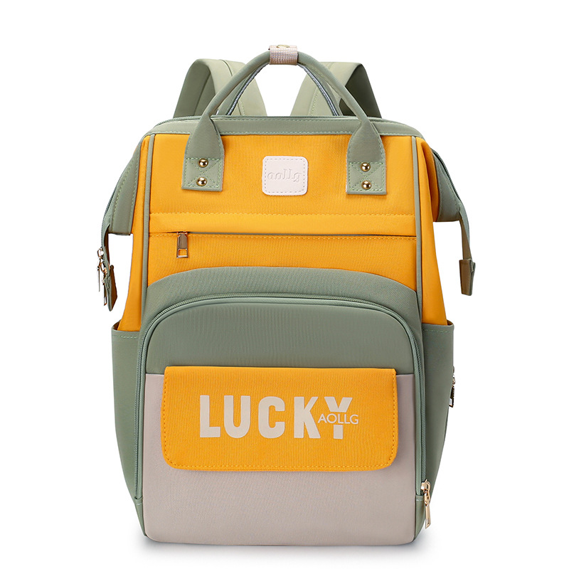 Gran capacidad nueva bolsa de mamás portátil al aire libre bolsa de bebés de almacenamiento multifuncional doble bolsa de madre y bebé