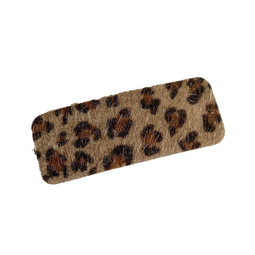 Autumn leopard print hair clip, natural style hair clip, side BB clip, retro stylish short hair fringe clip, head accessory