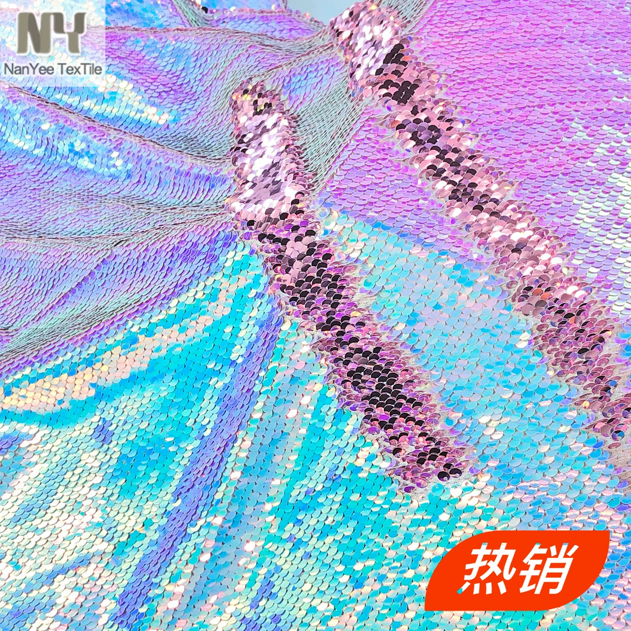 Двусторонние ногти блестки sequins, творческая элитная ткань, интернет-известность