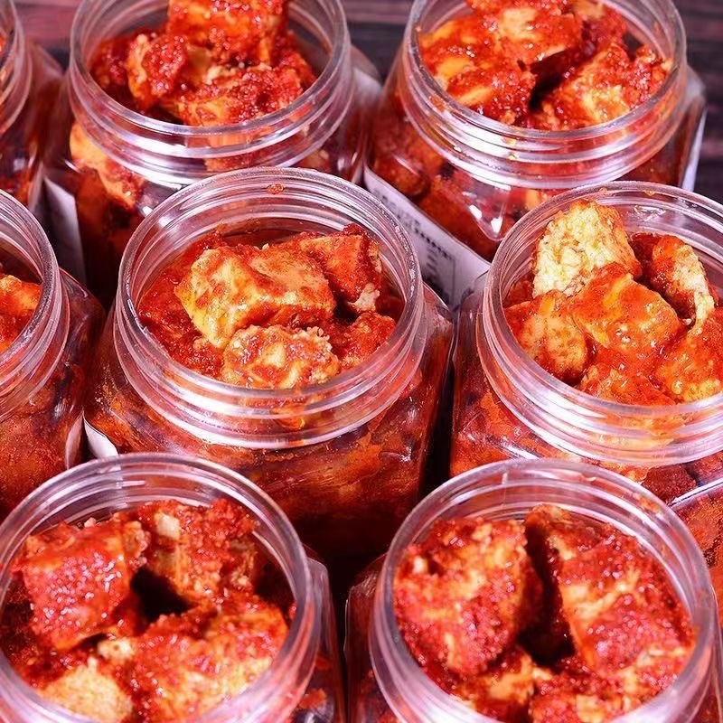 Spicy Fermented Tofu, a Hunan Specialty, Handmade by Farmers, Appetizing Side Dish, Internet-Famous Food, Spicy Pickled Snacks, Bulk Wholesale