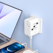 最新氮化镓20W 降压器 220v降110v转插头 插头转换器