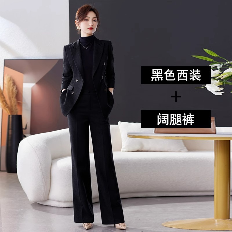 職業服女性ファッションスーツ女性秋冬新型ファッションスーツビジネス交渉作業服コート