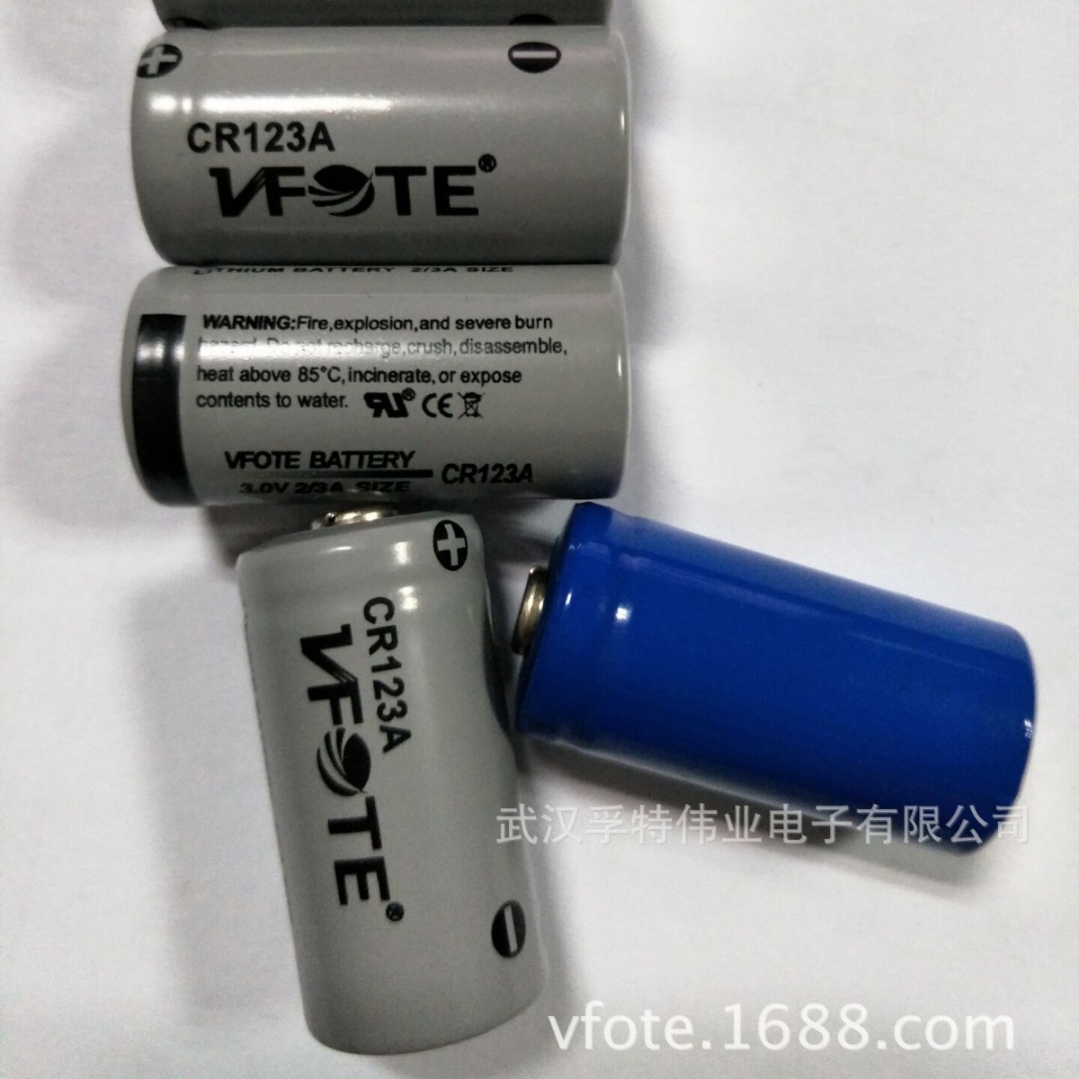 VFOTE瑞孚特智能仪表用锂锰柱式电池CR123A/CR14505/CR26500