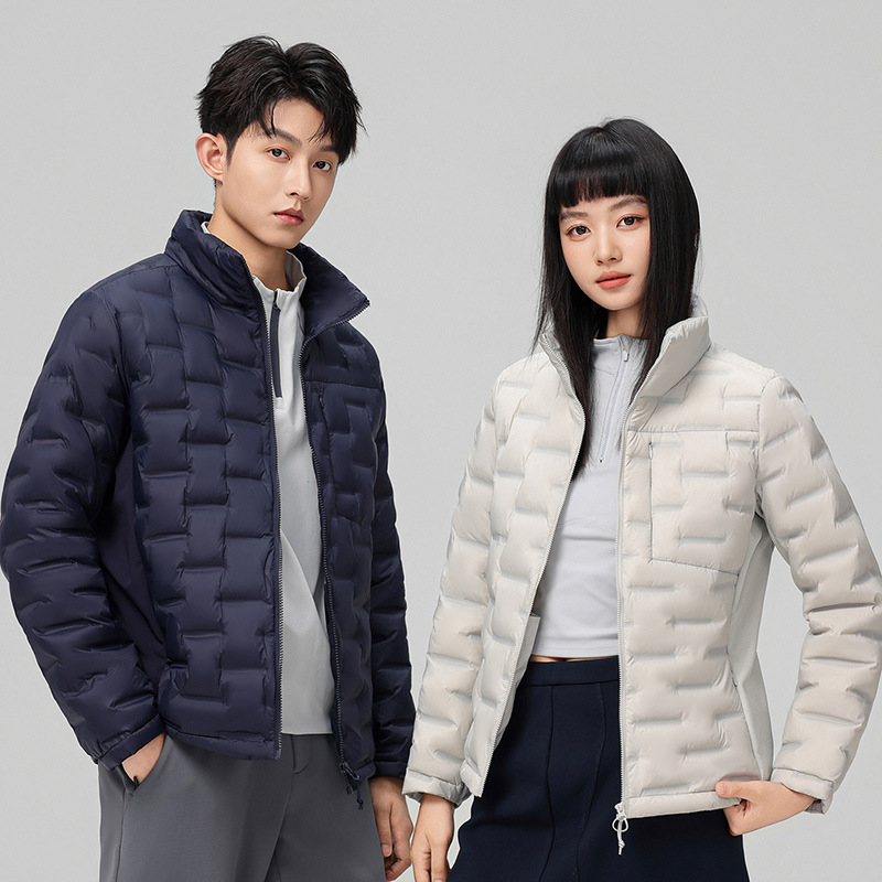 2025 otoño y invierno nuevo collar de abrigo delgado 90 chaqueta de plumón blanco caliente abrigo universal hombre
