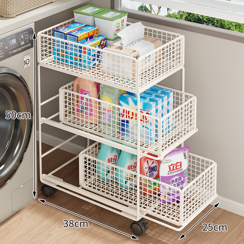 Carrito Organizador de Baño de Hierro Móvil para Baño image 7