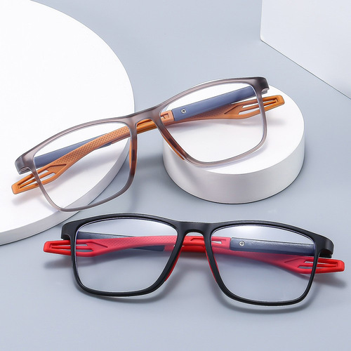 防蓝光平光男女通用老花镜2023新时尚大框眼镜TR90运动镜框老花镜