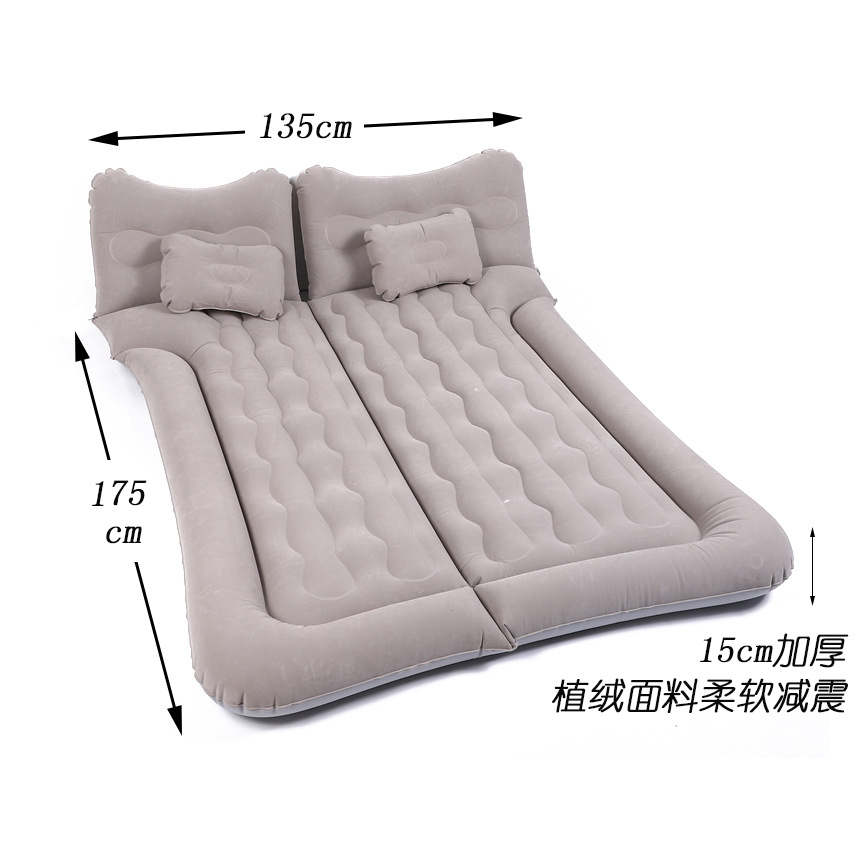 Suv Car Inflatable Bed, Flocking Inflatable Mattress for Off-Road Suv Rear Seats, Dual-Use for Indoor and Outdoor, Suitable for Sedans
